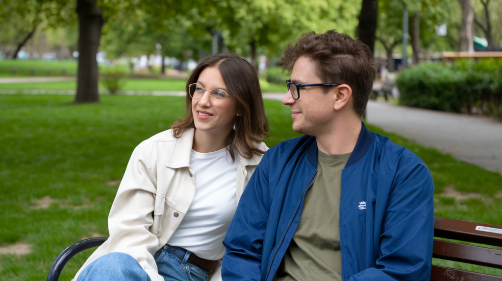 Couple in the park