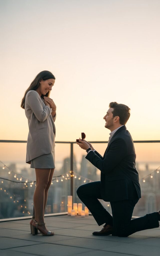 A Rooftop at Sunset