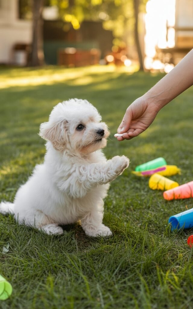 training a Bichon Frise dog