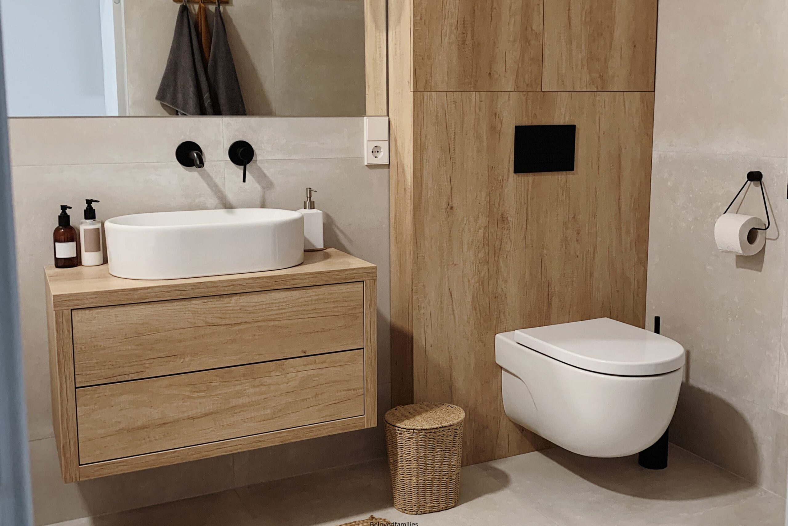Interior of a Minimalist Bathroom