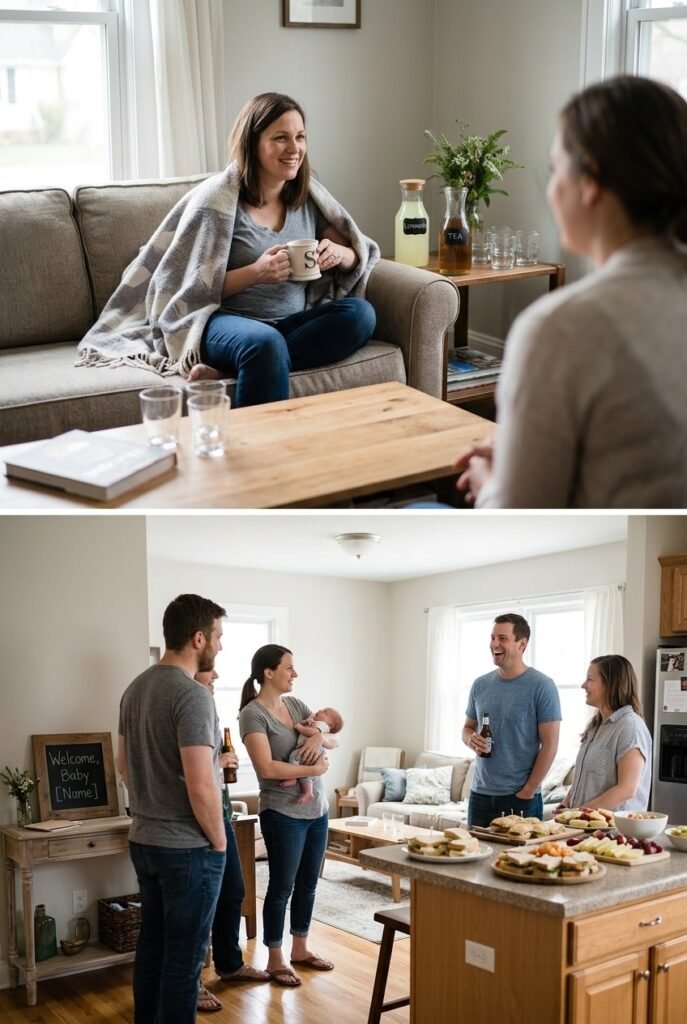 Sip and See baby gathering setup