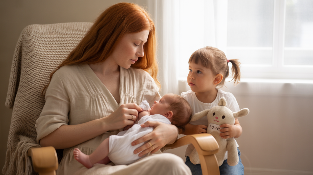 Tandem Nursing with a Toddler and Newborn