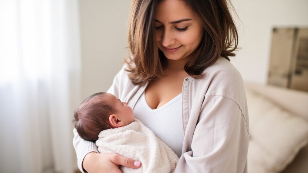 Newborn Mom Postpartum Recovery
