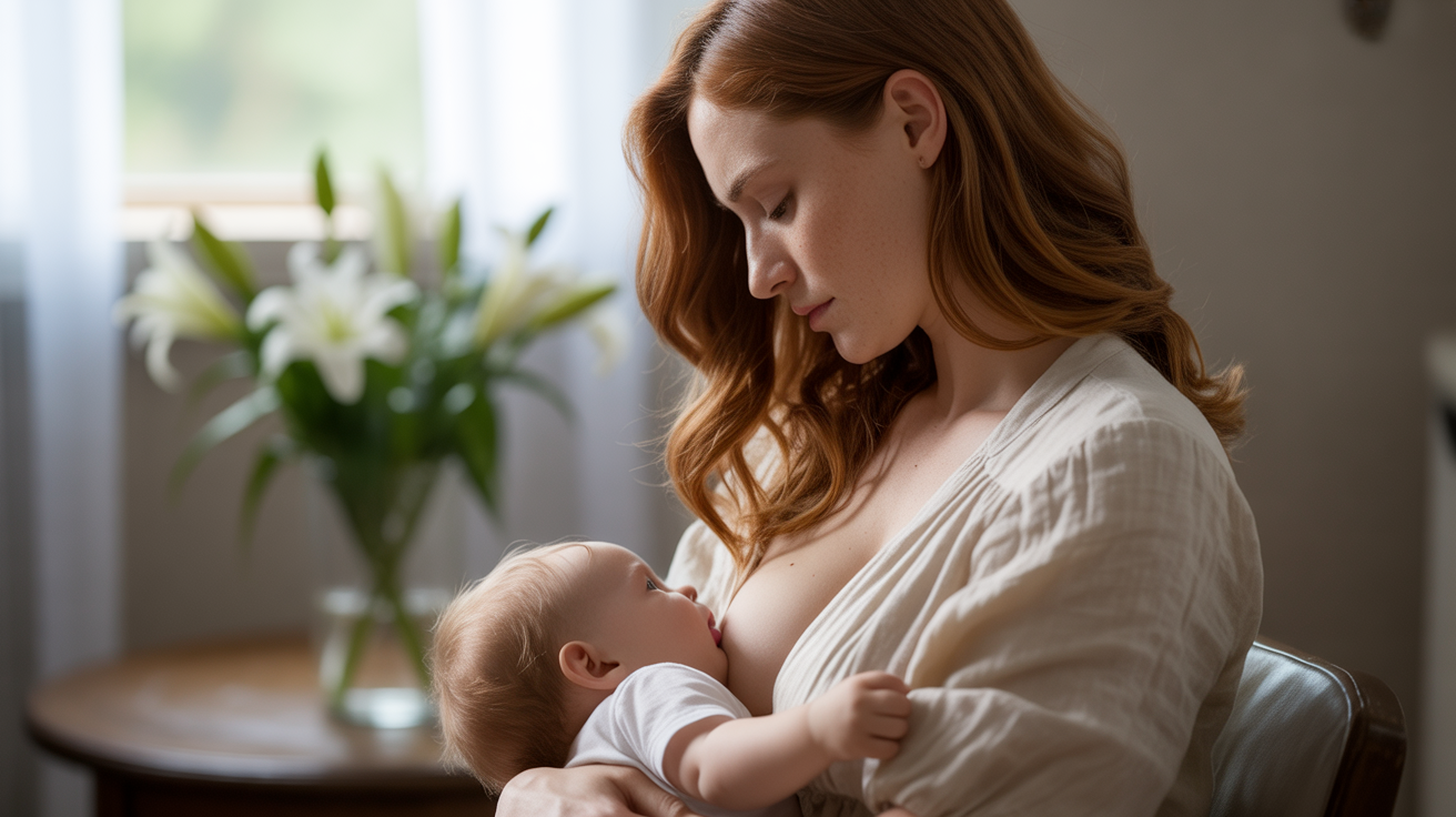 Baby Breastfeeding with pain