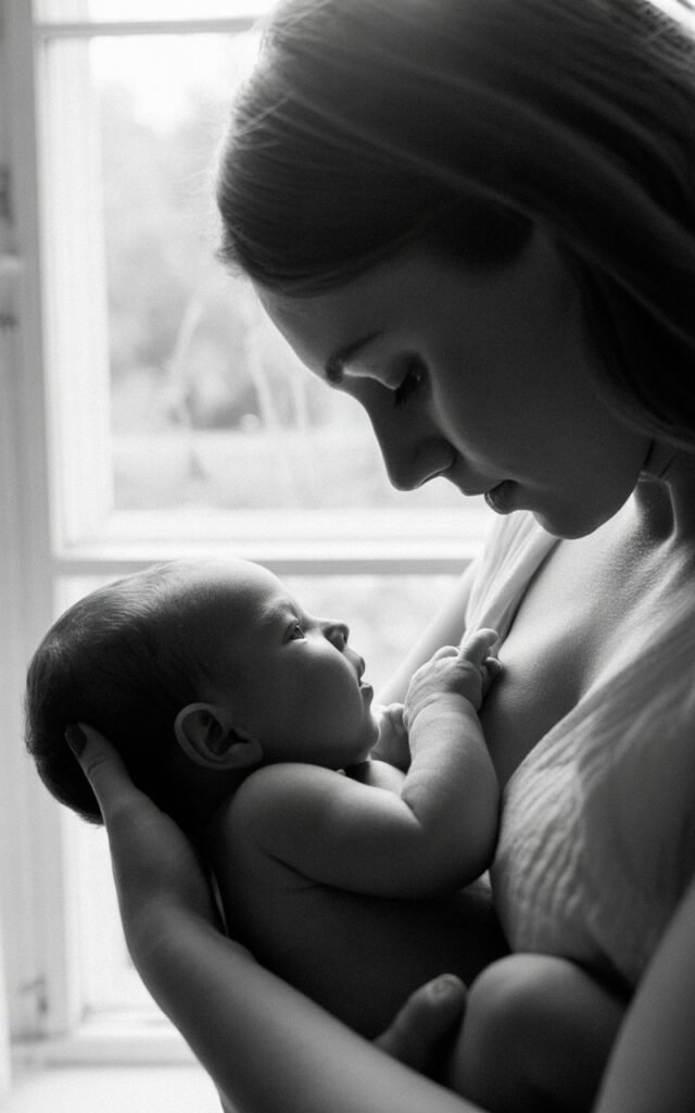 Mom Breastfeeding her newborn