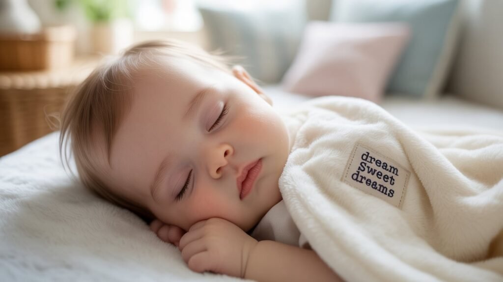 Baby Sleeping on Bed