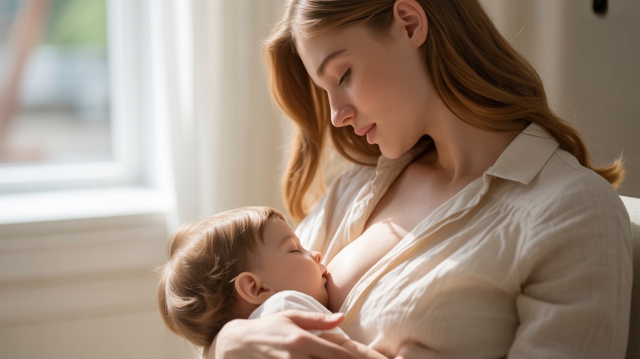 Mom Breastfeeding baby