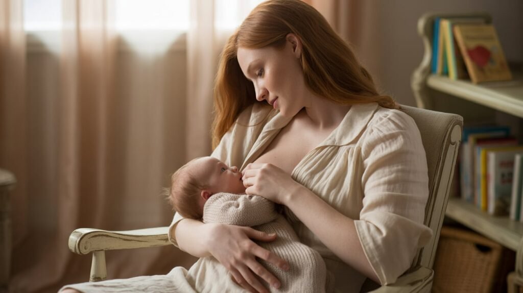 Mom Breastfeeding baby