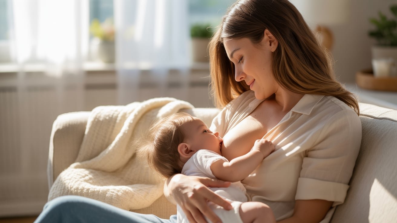 mother Breastfeeding her baby