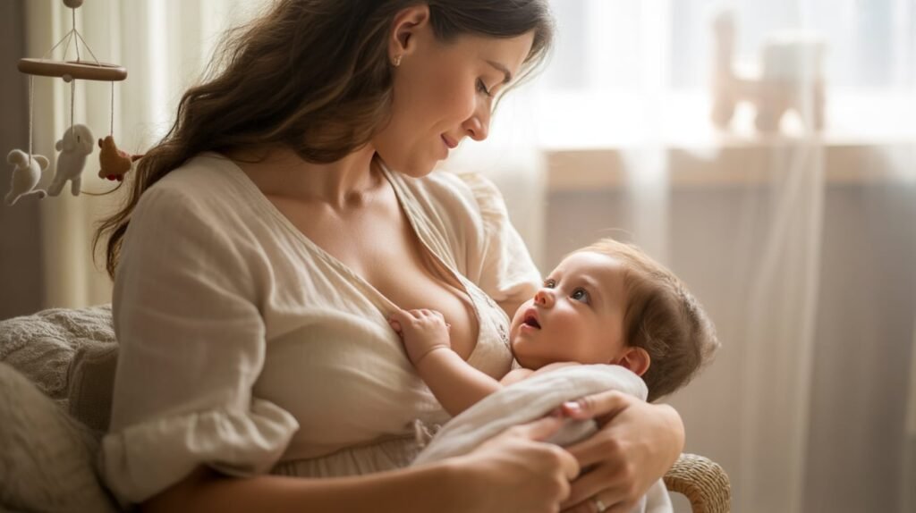 Mother Breastfeeding her baby