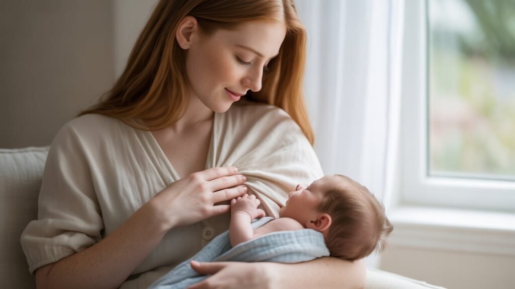 Mom Breastfeeding baby