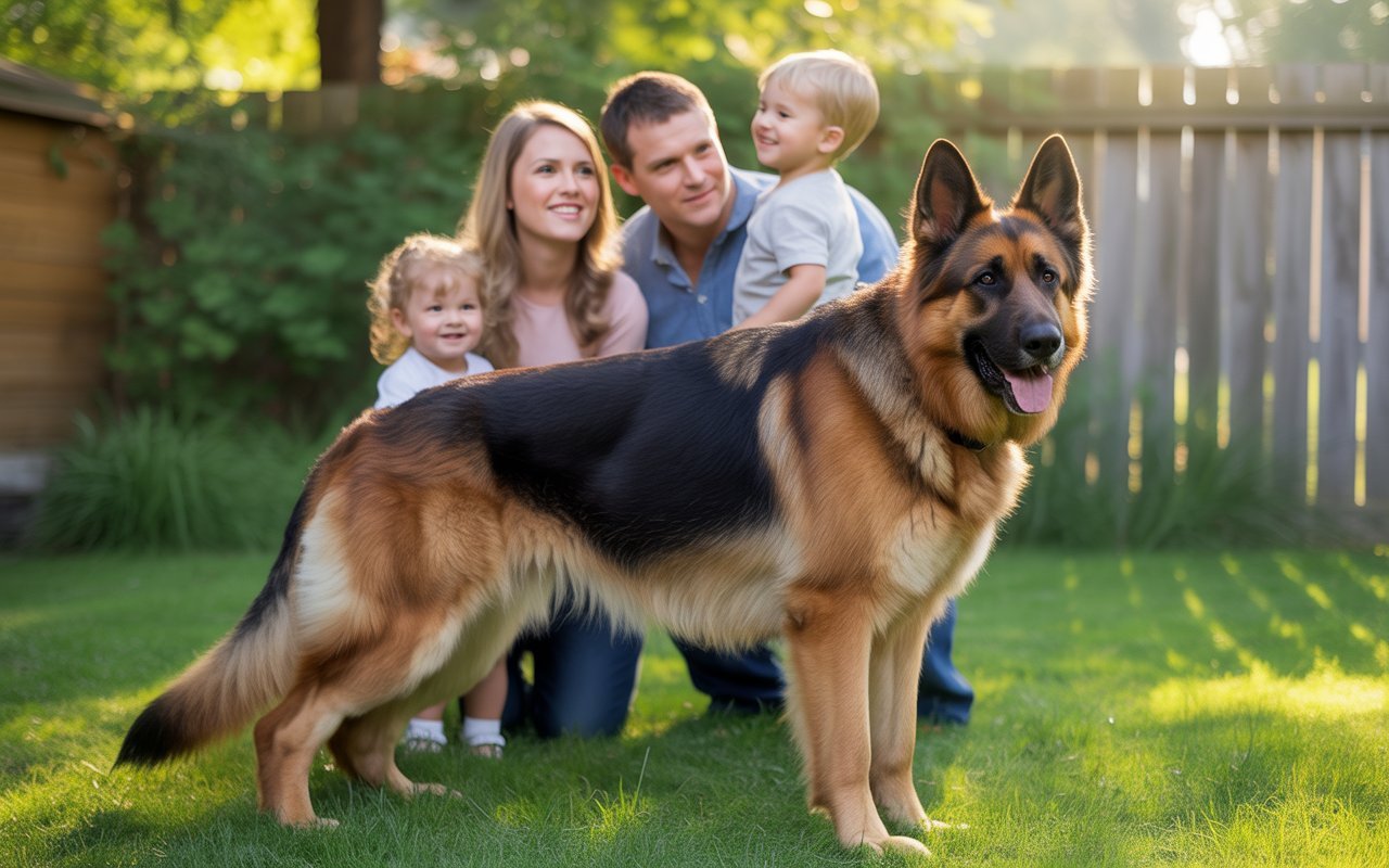 Guard Dog Bree with family