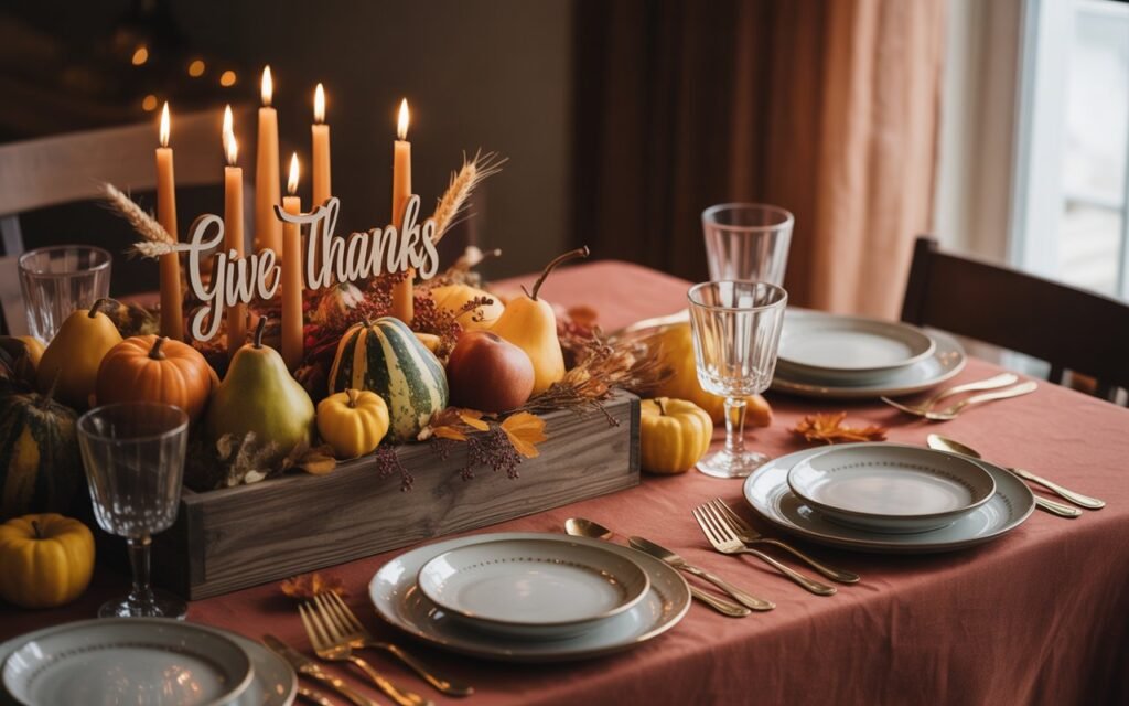 Thanksgiving table decoration