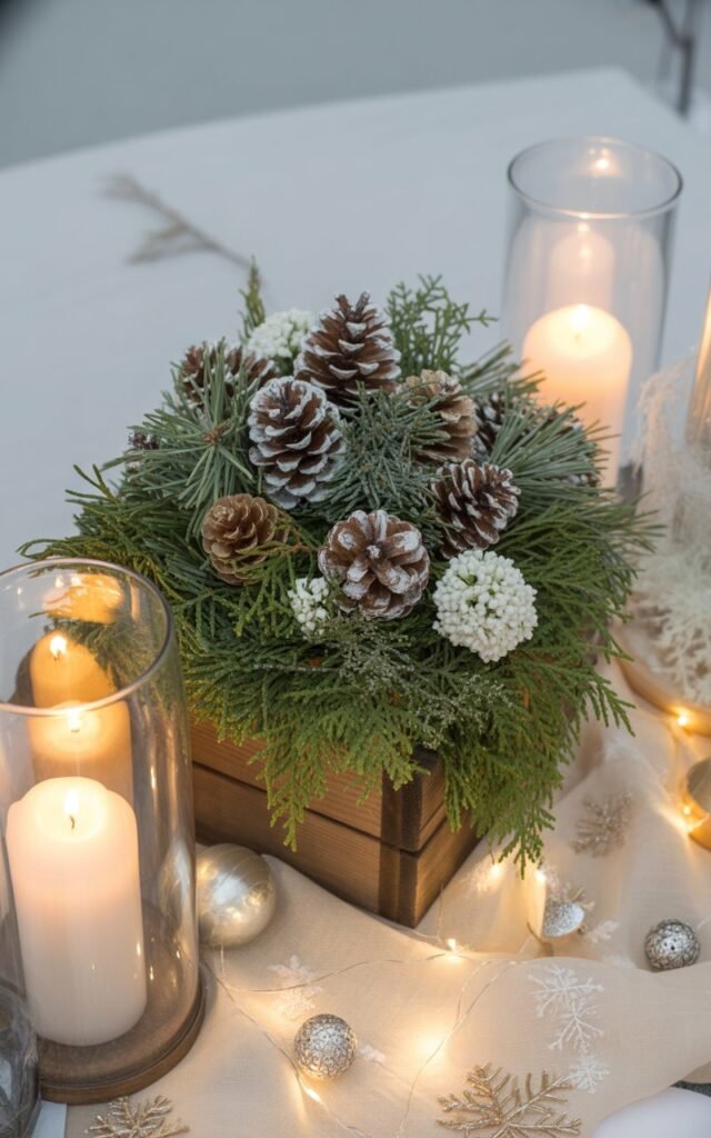 Pinecone and Evergreen Arrangements