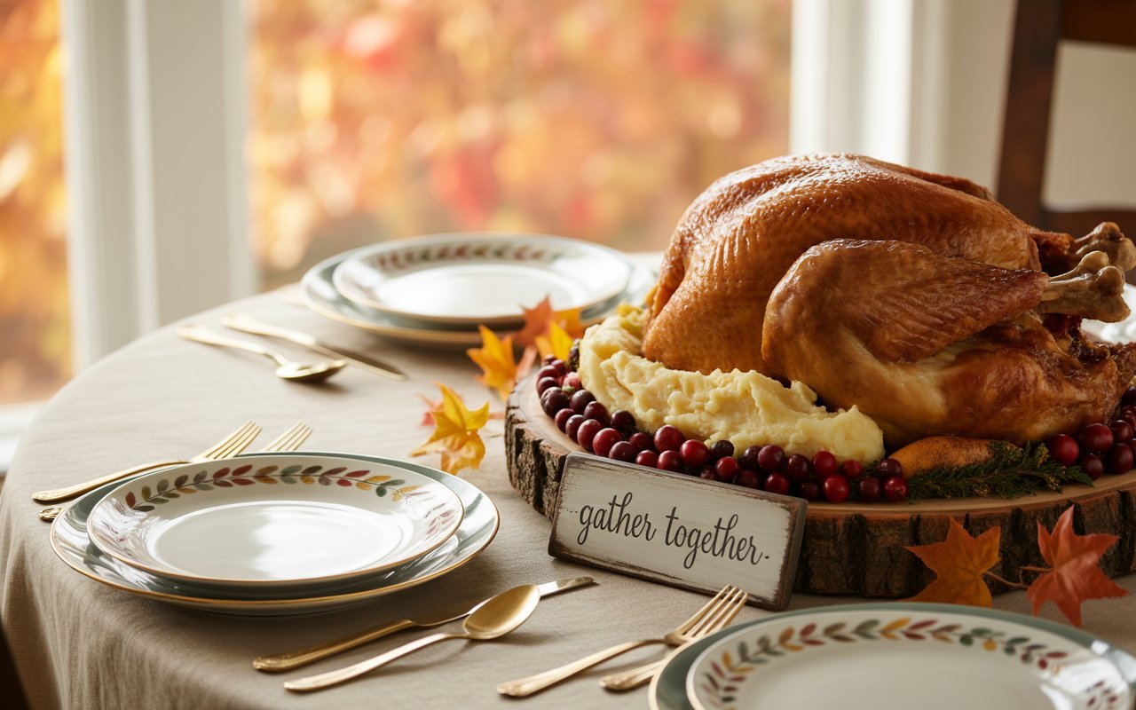 Thanksgiving table decoration