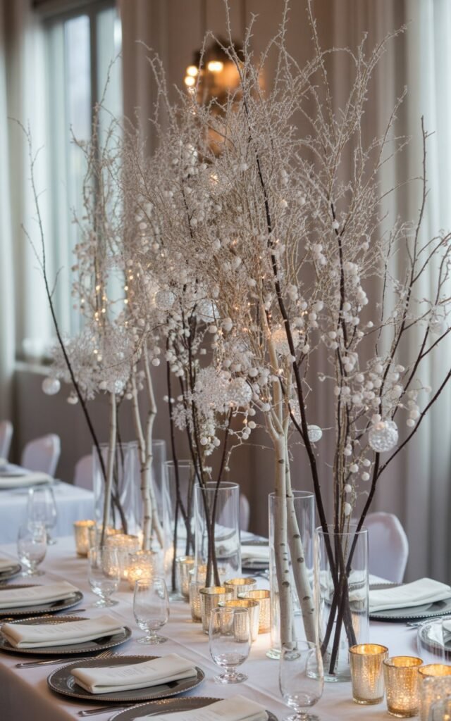 Winter Branch and Twig Centerpieces