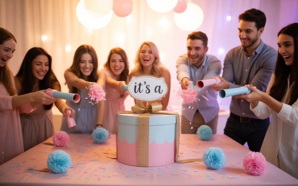 Gender Reveal Party with  friends 
