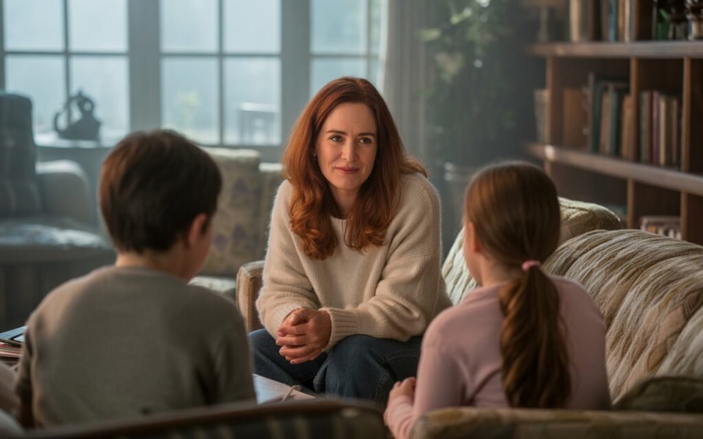 Step-Parent talking with teens