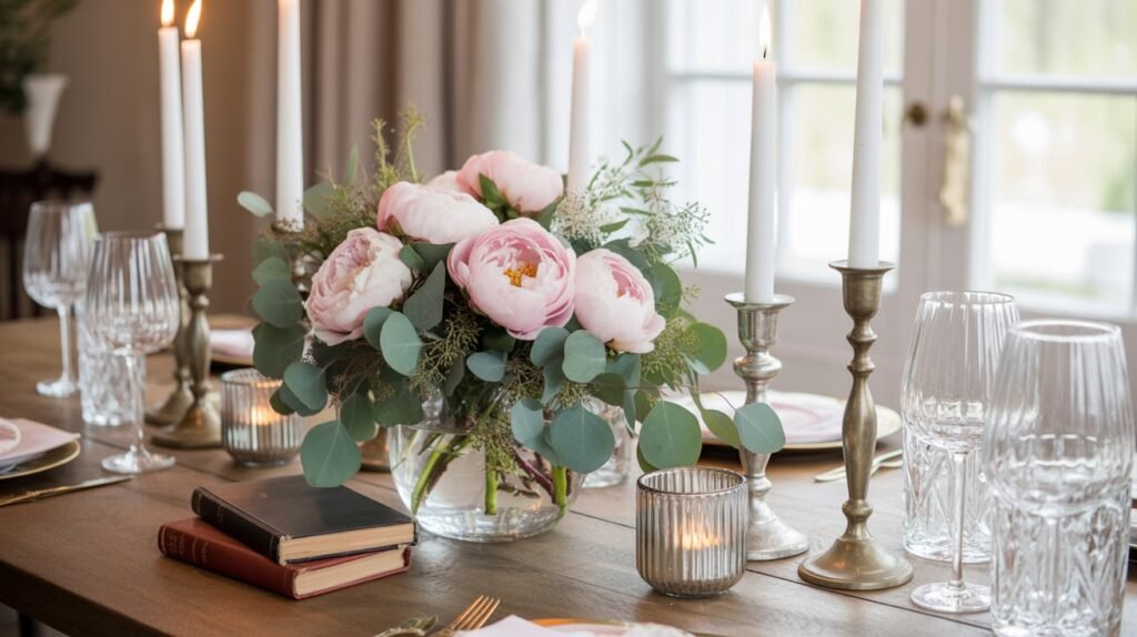 Modern and Vintage Spring Wedding Decor mix