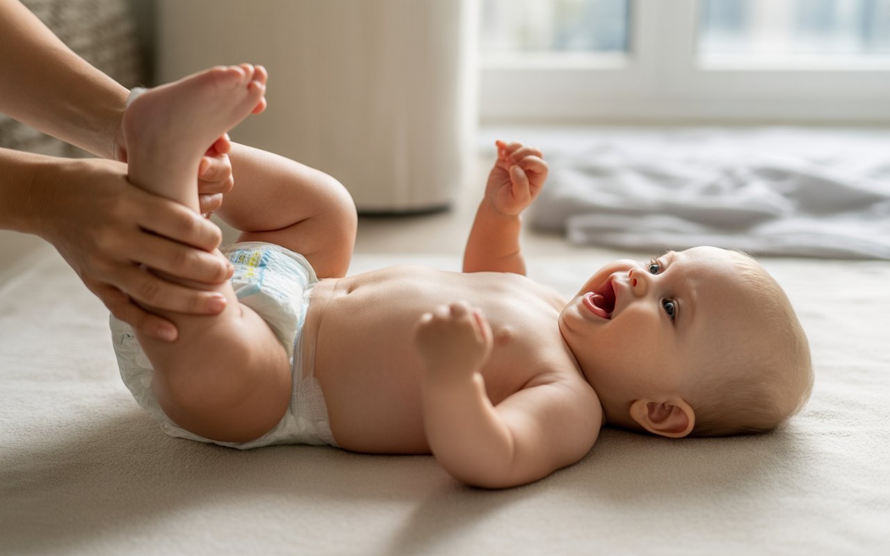 Baby resisting to Diaper Change