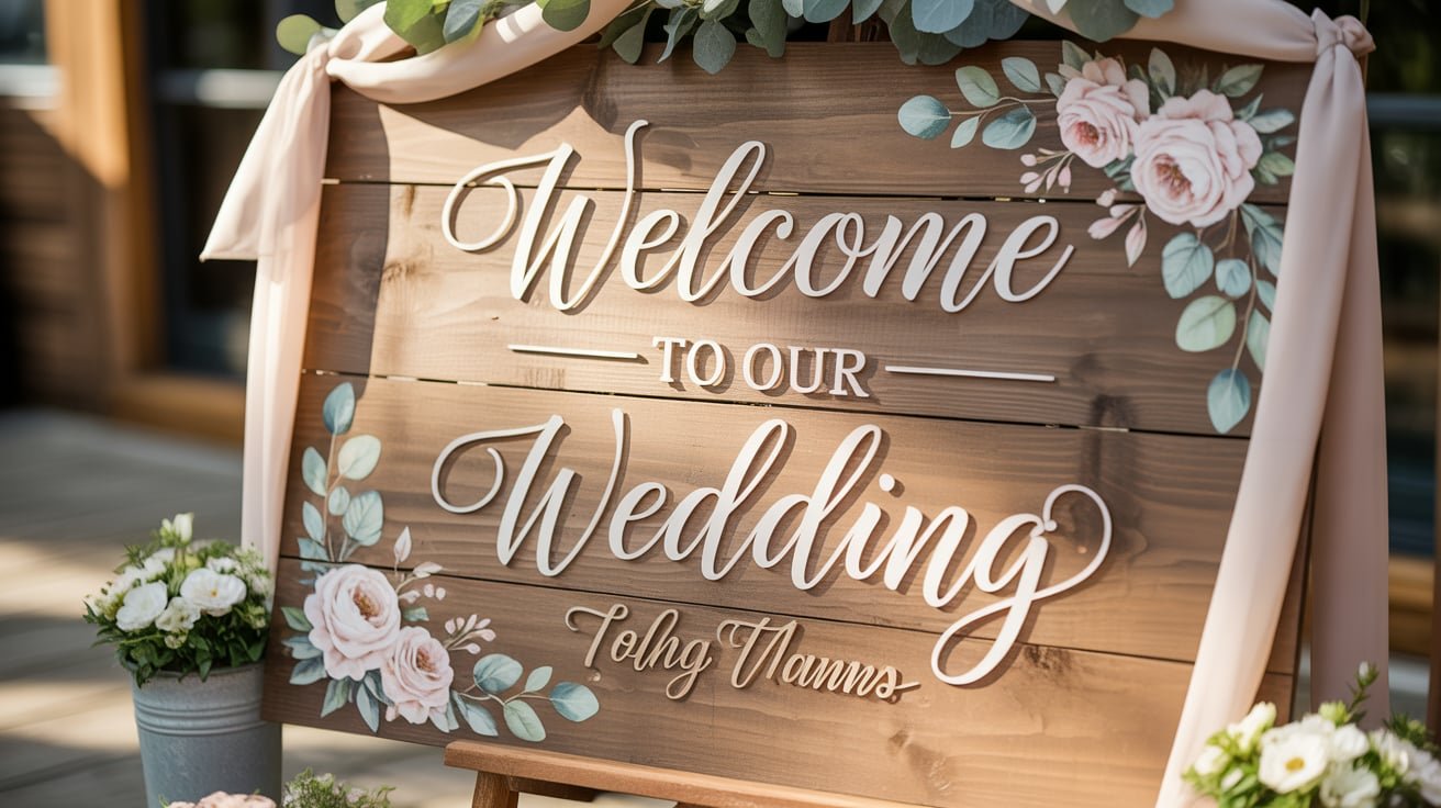 Wedding Welcome Sign idea