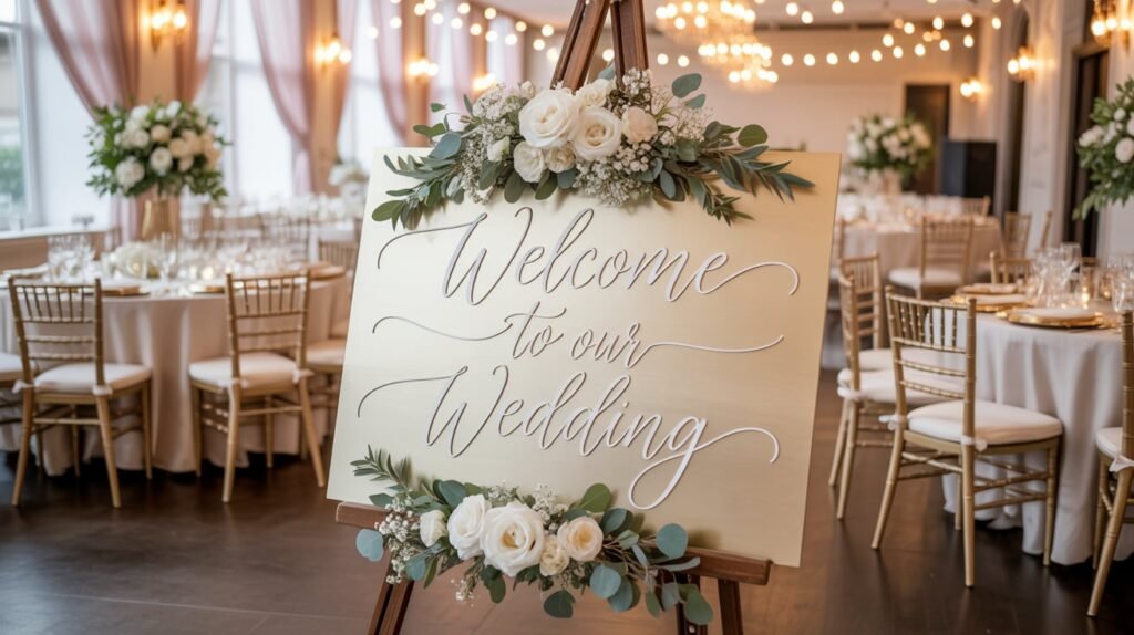 Wedding Welcome Sign idea