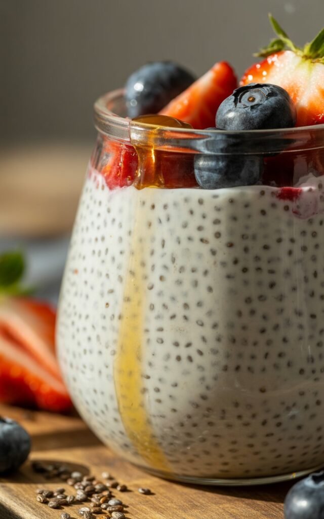 Chia Pudding full closeup