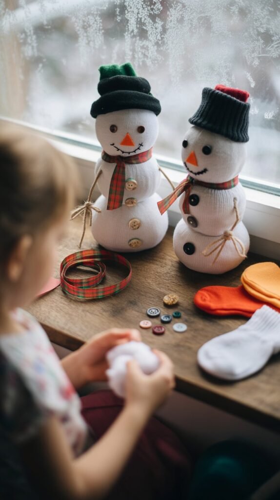 Sock Snowmen