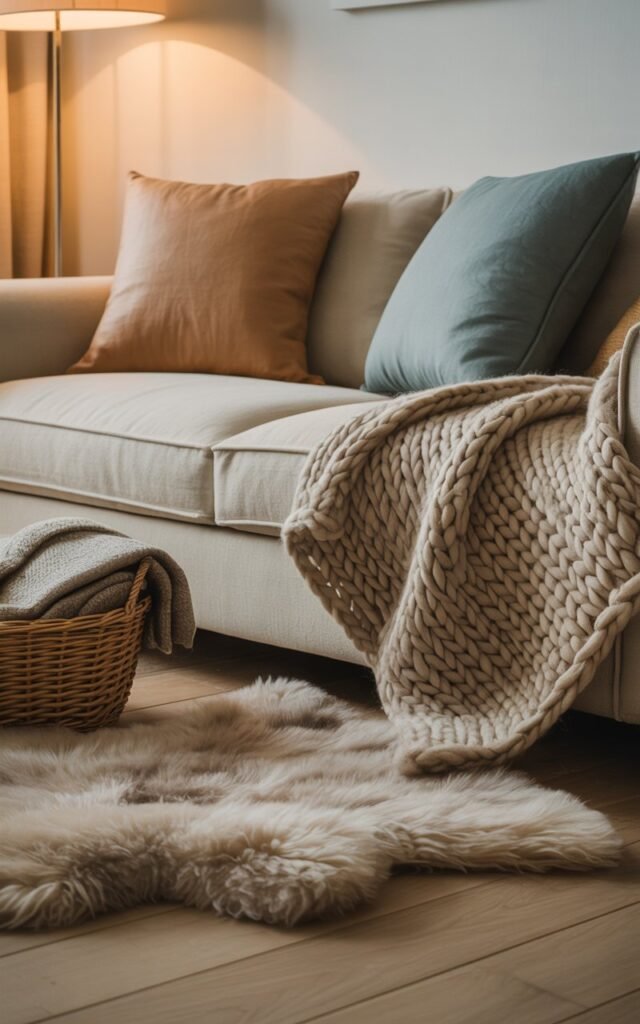 Add Warmth With Layered Textiles
