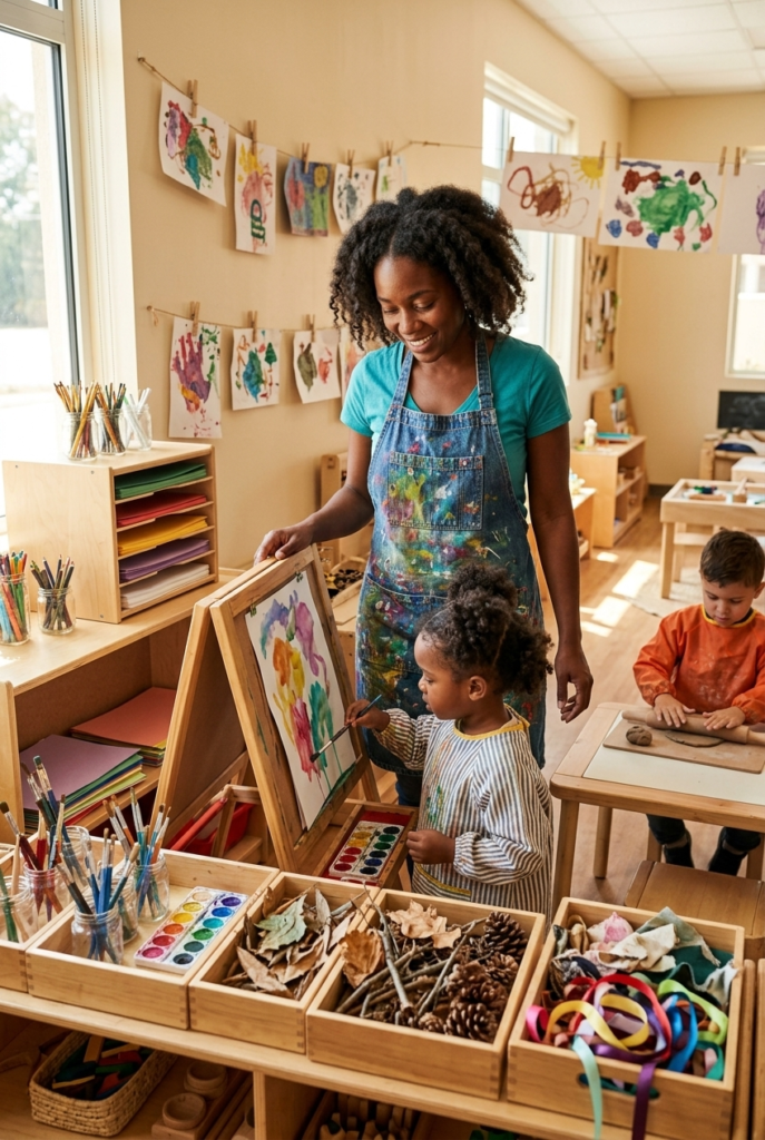 Set Up an Open-Ended Art Studio Area